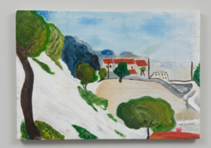 Bir Köy Manzarası - Tablolar | Yener Yiğit Çelik | Atölyem.net