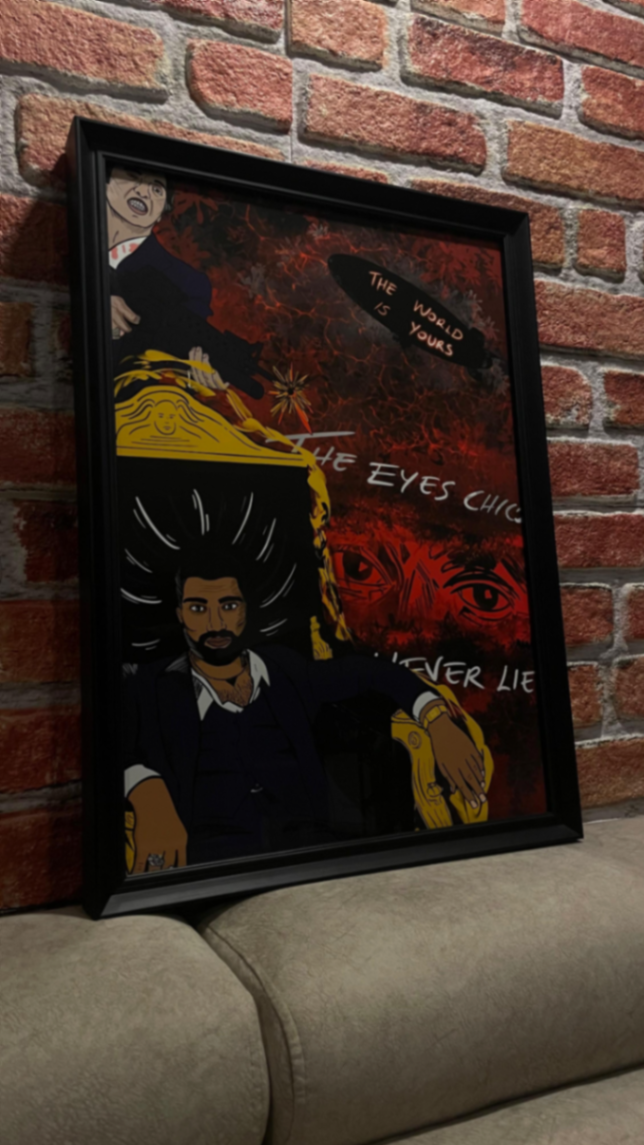 Scarface - Al Pacino Tablo - Tablolar | Emir Bodur | Atölyem.net